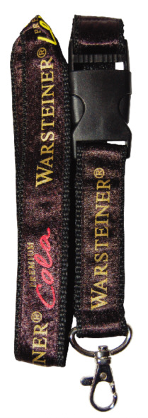Satin finish custom lanyard