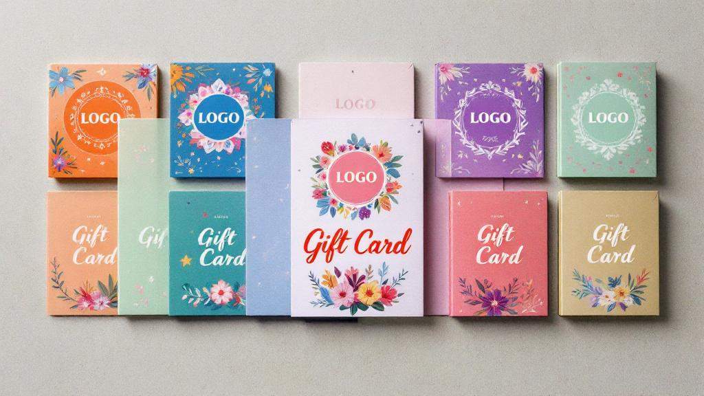 Range of floral gift card carriers